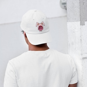 Bad Bunny embroidered cap, Bad Bunny, beauty cap