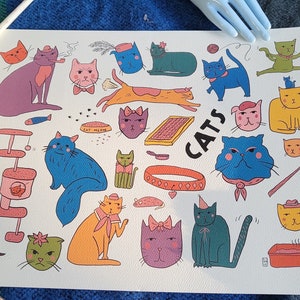 Gatti! Stampa artistica - Ideale per gli amanti dei gatti