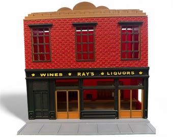 Kit impreso en 3D a escala O "Licorería Ray"