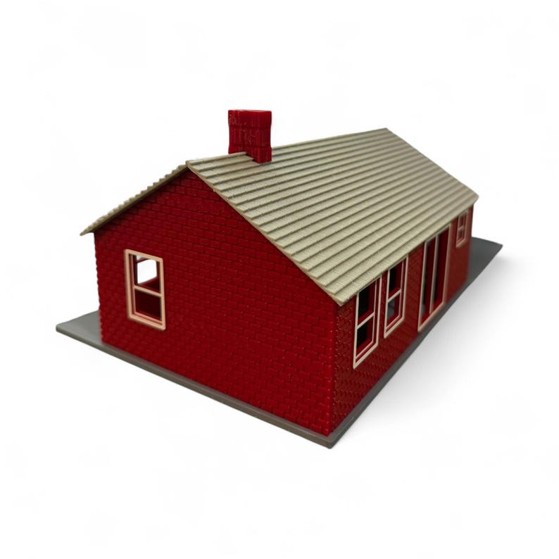Scale Model Ranch House O Scale Ranch House W/ Carport - Etsy