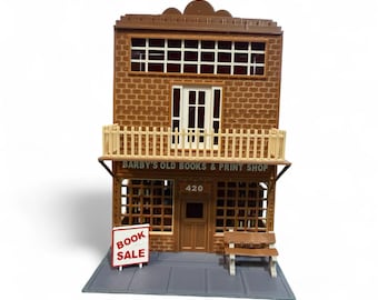 O Scale " Barby's Book Store" 3D Printed Kit