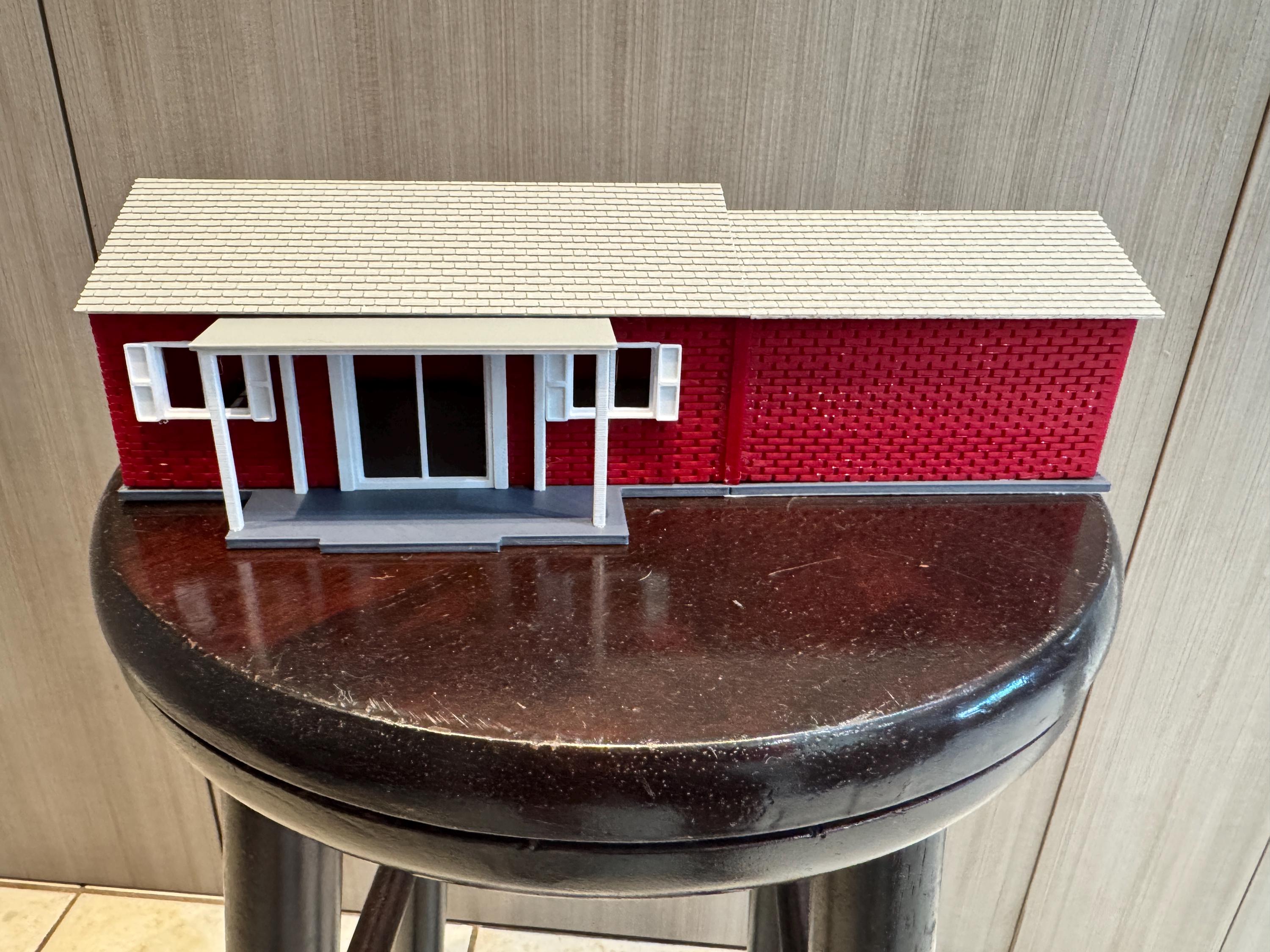 Scale Model Ranch House O Scale