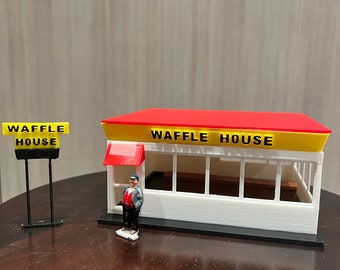 O Scale Waffle House Inspired Building Version #1 (UPDATED)