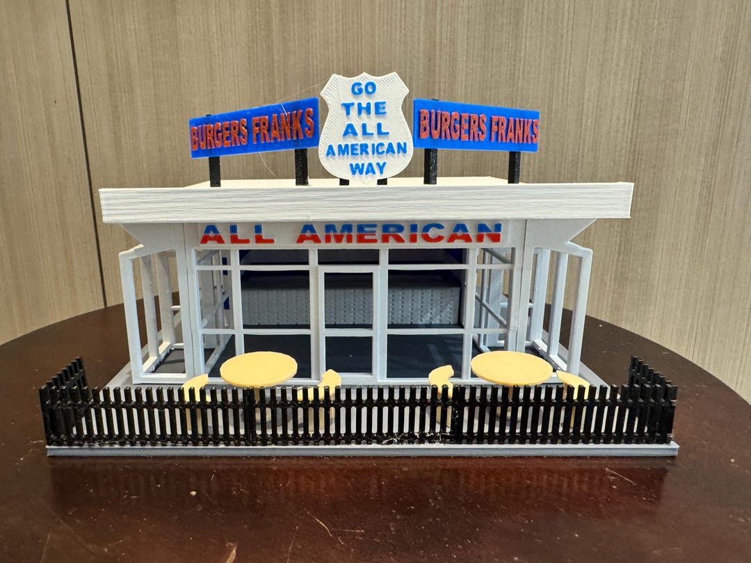 O Scale All-american Burger Inspired Building KIT - Etsy