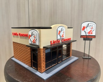 O Scale Little Caesars Inspired Building KIT