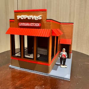 O Scale Popeyes Inspired Building -BUILT Kit