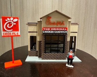O Scale Chick-Fil-A Inspired Building