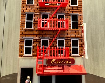 O Scale Emilias Restaurant Flat - Kit