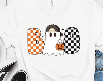 Toddler Halloween Shirt: Spooky Ghost, Pumpkin Tee