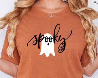 Spooky Shirt, Halloween Shirt Women, Halloween Adult Costume, Halloween Shirt, Ghost shirt, Cute Halloween Shirt, Halloween gift