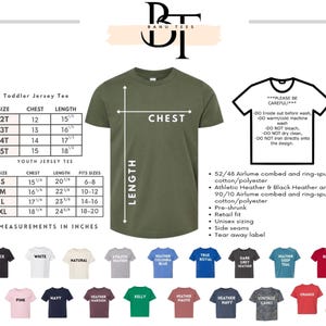 The image is a collage of various images, including a green t-shirt, a toddler jersey t-shirt, and a variety of colored t-shirts. The image does not contain any text, and the descriptions provided are not too specific or detailed.