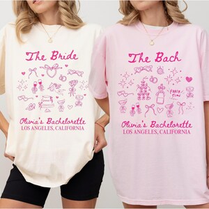 Custom Bachelorette Party Shirt, Coquette Bow Bachelorette Tee, Bachelorette Party Tee, Coquette Bride T-shirt, Bridal Party, Bach Party