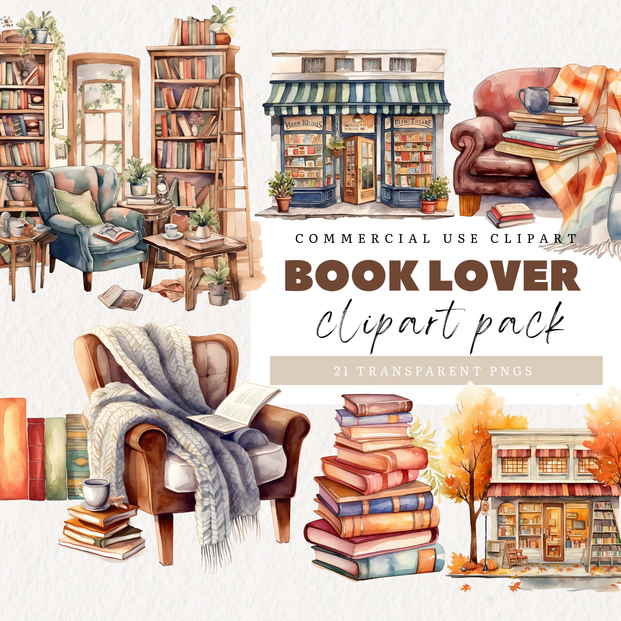 Cozy Reads Watercolor Bookcase Print - Perfect for Home Libraries and  Bookish Decor - UNFRAMED A4, A5, A6, Book Lover Gift, Reader Gift