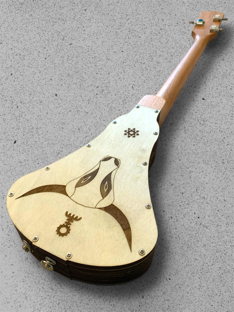 Bul Musical Instrument Bull-cimer 3 String Electric Dulcimer Guitar/functional Wall Art ...