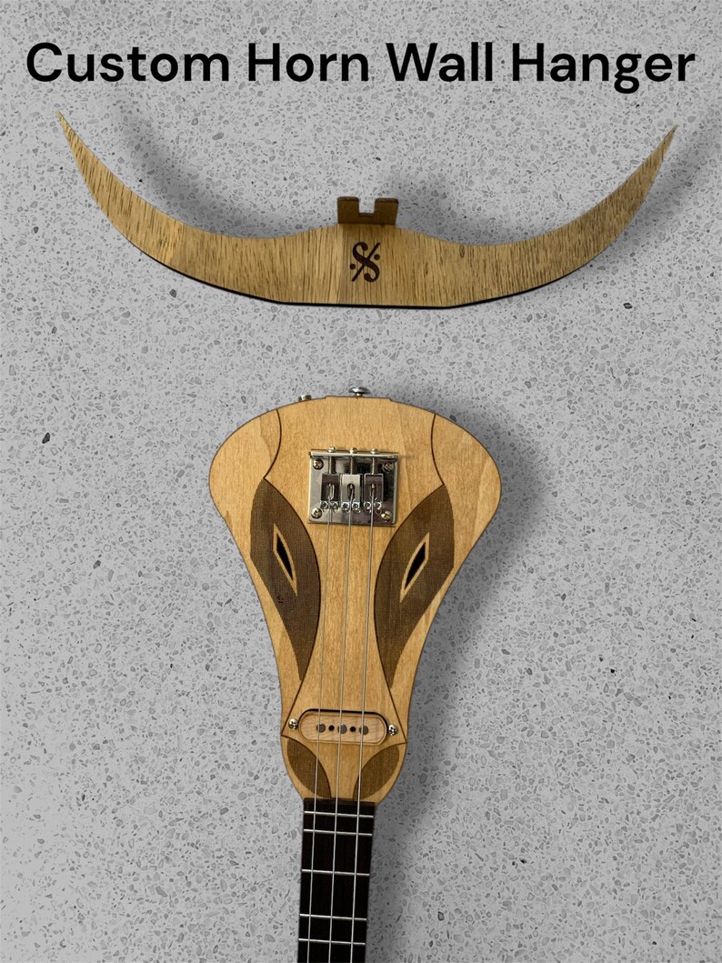 Bull-cimer 3 String Electric Dulcimer Guitar/functional Wall Art ...