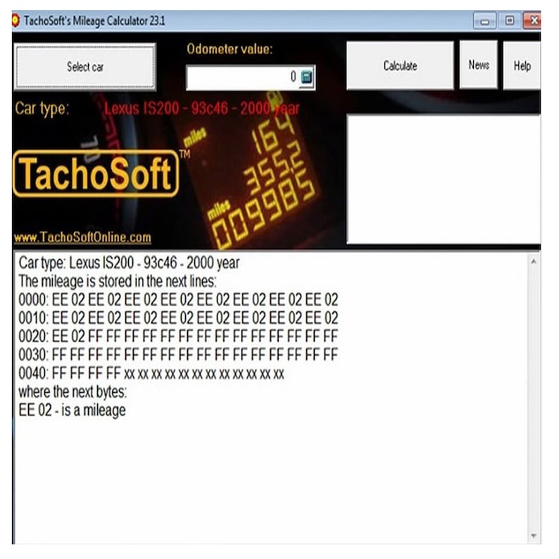 TachoSoft Car Mileage Calculator 23.1 TachoSoft Diagnostic Etsy.de
