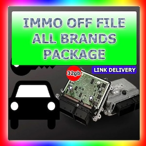 Diagnostic IMMO OFF file package, Airbag error fix, airbag crash clear, immo off, dash, IMMO software, car repair total 32GB