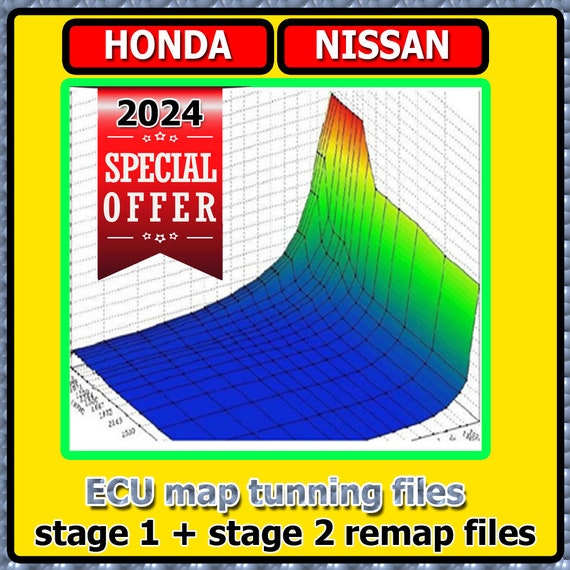 Car Repair Tool Diagnostic Automobiles Honda Nissan ECU Map Tuning Files Stage 1 + Stage 2 Remap Files repair ecu car power