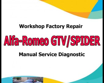 Alfa-Romeo GTV/SPIDER workshop factory repair manual service Automotive Diagnostic Tools link Manual Car Vehicle Tool Auto Repair