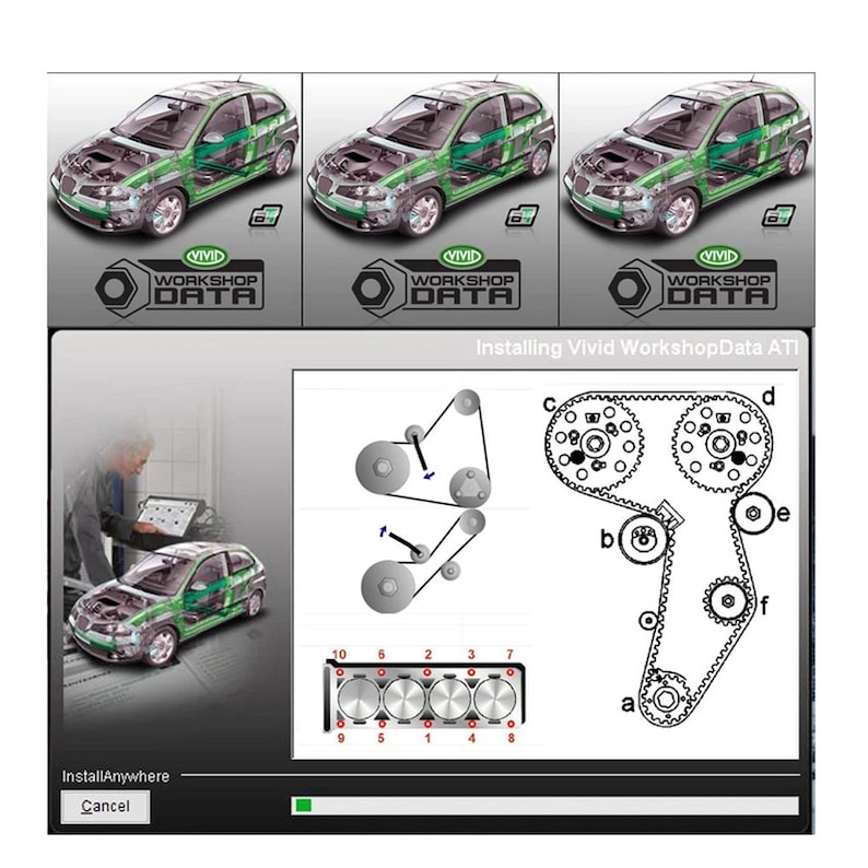 Programma di officina Vivid Data per riparazione auto Strumento diagnostico software per riparazione database tecnico automobilistico di automobili immagine 1