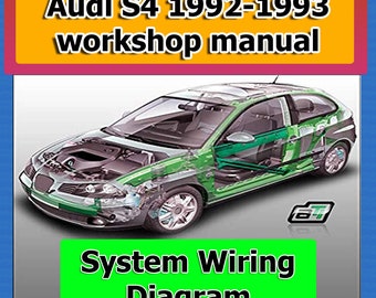 Audi Workshop DATA 1992-1993 System Wiring Diagram Automotive Diagnostic Tools link Manual Car Vehicle Tool Auto Repair