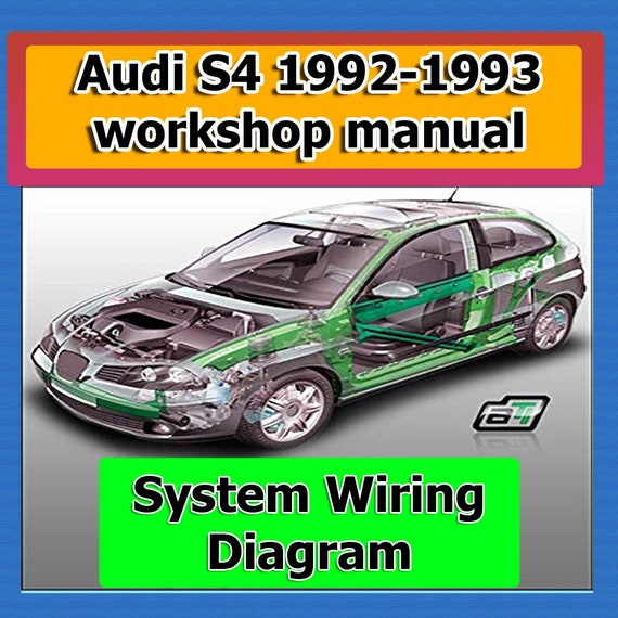 Audi Workshop DATA 1992-1993 System Wiring Diagram Automotive Diagnostic Tools link Manual Car Vehicle Tool Auto Repair