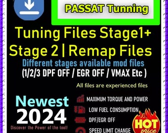 Diagnostic Auto For Volkswagen Passat Tuning 12 GB Tuning Files Stage1,Stage 2...etc Ecu Files Remapping Automobiles Car Repair Tool