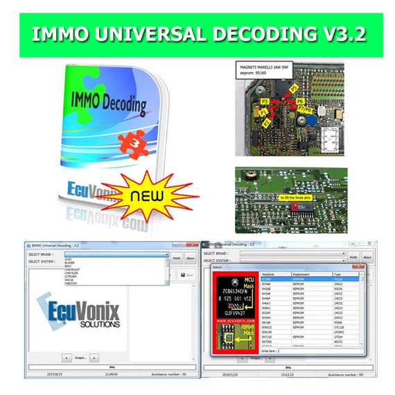 IMMO Decoding Universal V3.2 Remove Immo Power EcuVonix 3.2 compatible Unlimited Send Link Free Shipping