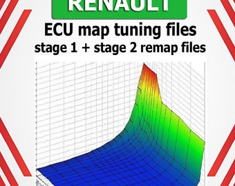 Strumento di riparazione auto Diagnostica Automobiles Renault ECU Mappa Tuning File Stage 1 + Stage 2 Remap File riparazione ecu car power