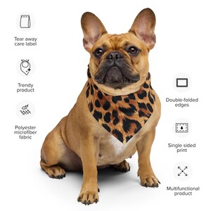 AOP-bandana met luipaardprint