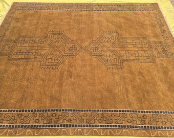 Vintage Hand knotted rug |Area Rug| Rustic rug 5x7, 6x9, 8x10, 9x11, 9x12, 10x14, 12x15