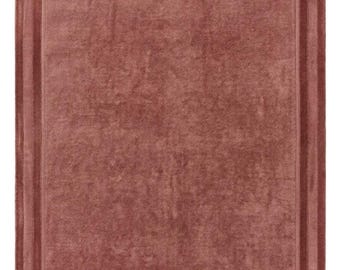 Dusty Pink Wool Area Rug 8x10, Rosewood, Plush