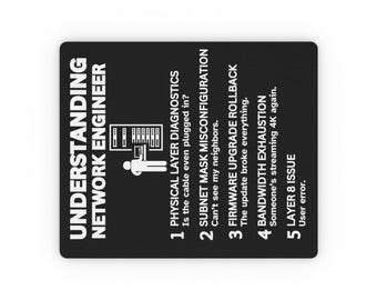 Tapis de souris pour ingénieur réseau