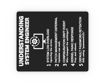 Tapis de souris pour ingénieur système : décoration de bureau pour passionné de technologie