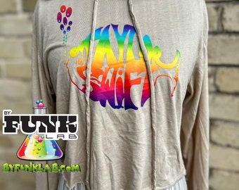 OG Swiftie/Phish Mash-up: Women's Crop top Lightweight Pullover Hoodie