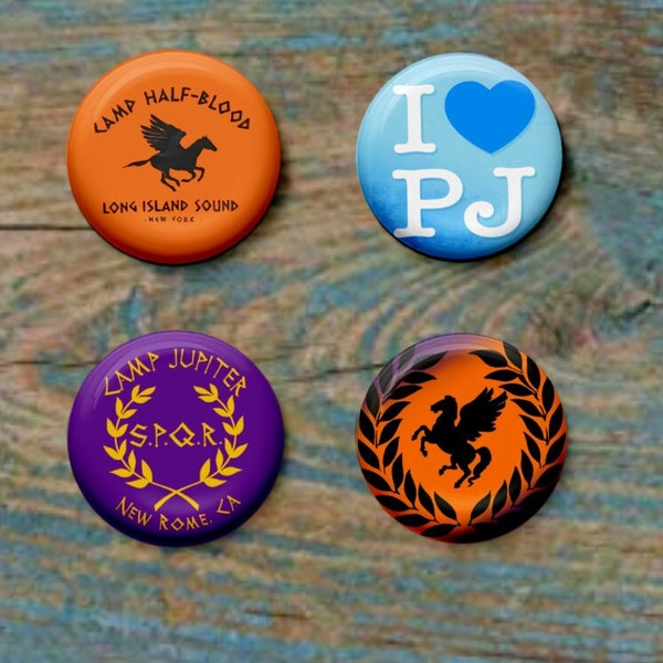 Percy Jackson Pinback Buttons