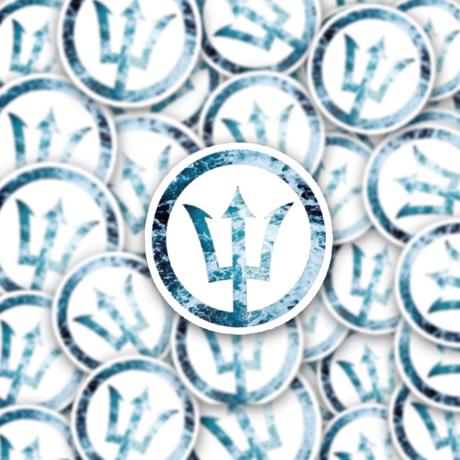 Trident Vinyl Sticker - Etsy