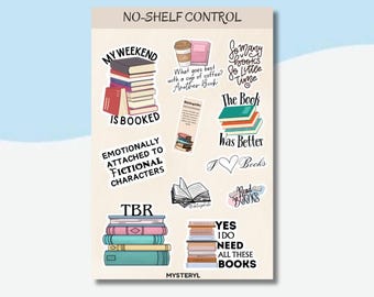 No Shelf Control Vinyl Sticker Sheet