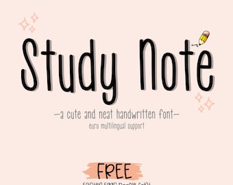 Simpatico carattere minimale per pianificatore digitale scritto a mano per GoodNotes, iPad e diario