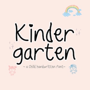 Police manuscrite GoodNotes pour iPad | Agenda numérique | Script mignon et police d'écriture soignée | Prise de notes | Police manuscrite pour enfants