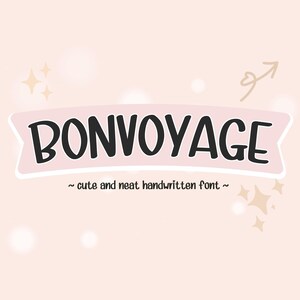 Fuente manuscrita / Bon Voyage Script (Descarga digital .OTF/.TTF)