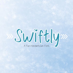 Swiftly Font | Cute Font, Handwritten Font, Farmhouse Font, Procreate Fonts, Planner Fonts, Teacher Font, Goodnotes, Realistic Font,