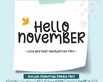 Handwritten Font for Digital Planner and Student Note Taking | Cute and Neat Handwriting Font Goodnotes & Notability iPad font download font
