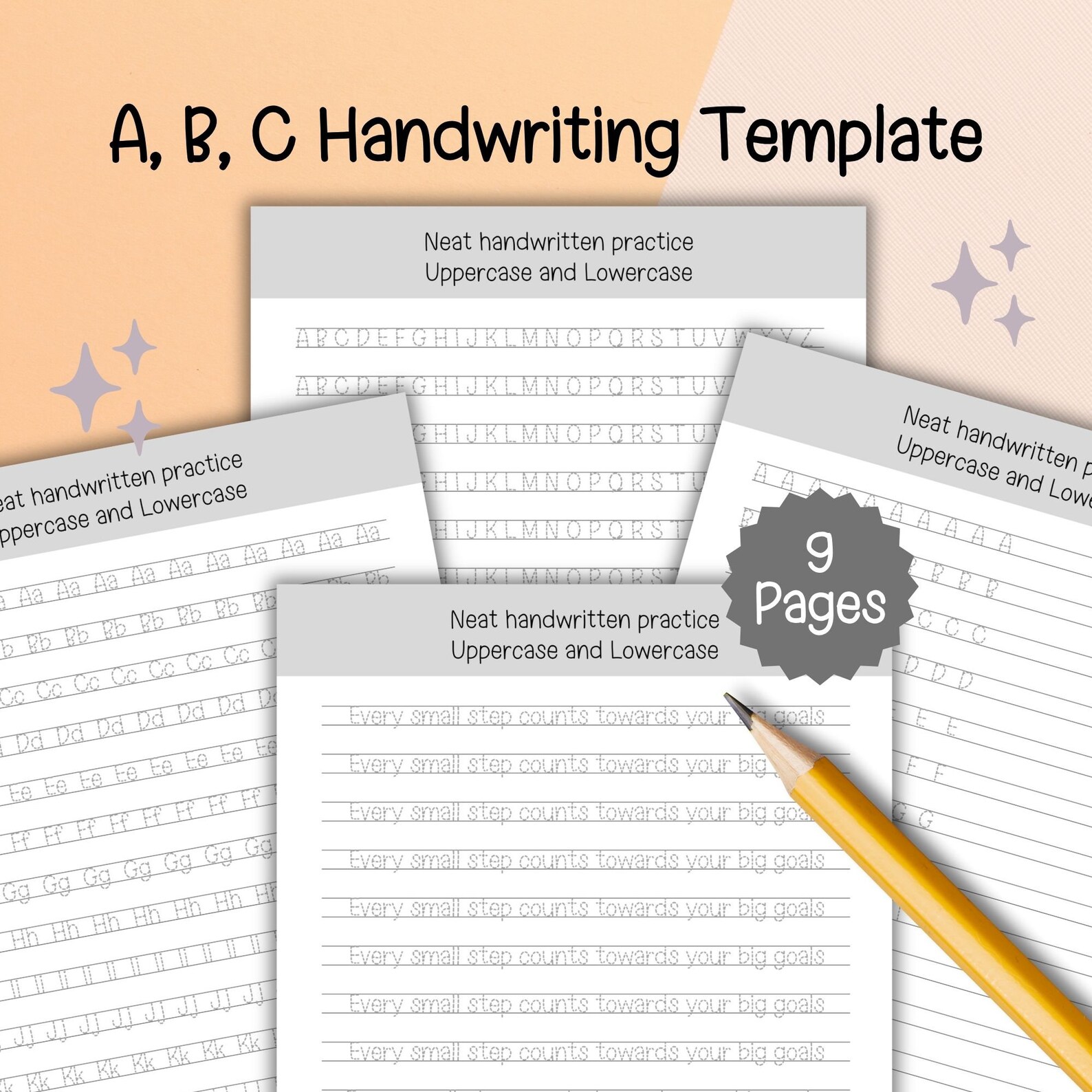 Handwriting Template, Printable, Handwriting Practice Worksheets ...