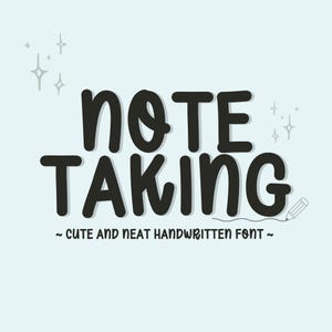 Neat Handwriting font for note | Neat font Handwritten digital font goodnote font multilingual Neat handwritten font ipad cute handwriting