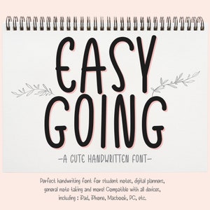 Cute and Neat Handwritten Font for Goodnotes, Realistic Font For Digital Planner, Neat iPad font, simple handwriting for Digital Notes