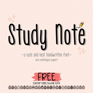 Neat Handwriting font for note | Neat font Handwritten digital font goodnote font multilingual Neat handwritten font ipad cute handwriting
