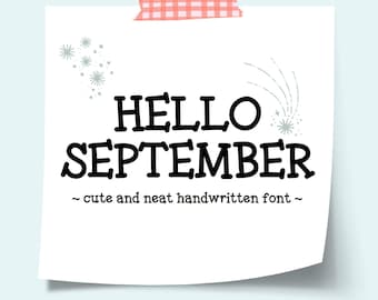 Cute Minimal Handwritten Digital Planner Font for GoodNotes, iPad & Journal