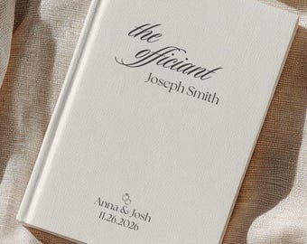 Hochzeits-Amtbuch, kundenspezifisches Journal für amtliche Geschenke, einzigartiges Hochzeitsgeschenk für Reverend und Pastor