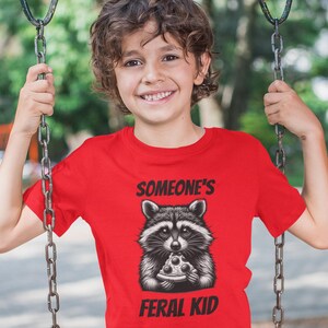 Feral Kid Toddler Tee, Kids Graphic Shirt, Cute Child Tshirt, Wild Child Top, Animal Lover Gift, Birthday Present